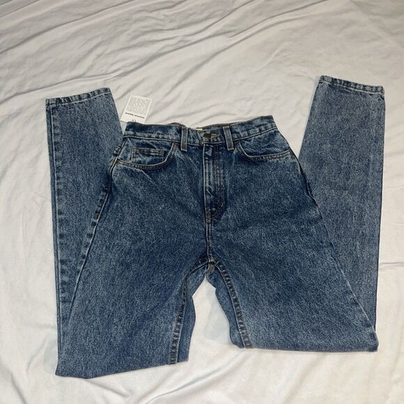Womens American Apparel The High Waisted Jean Acid Wash Cotton Sz 25 NWOT - Picture 2 of 7